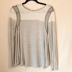 strip knit top